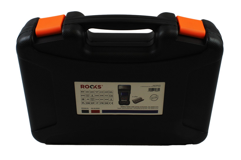 ROOKS Akkumulátor teszter 6/12/24V, 40-2000